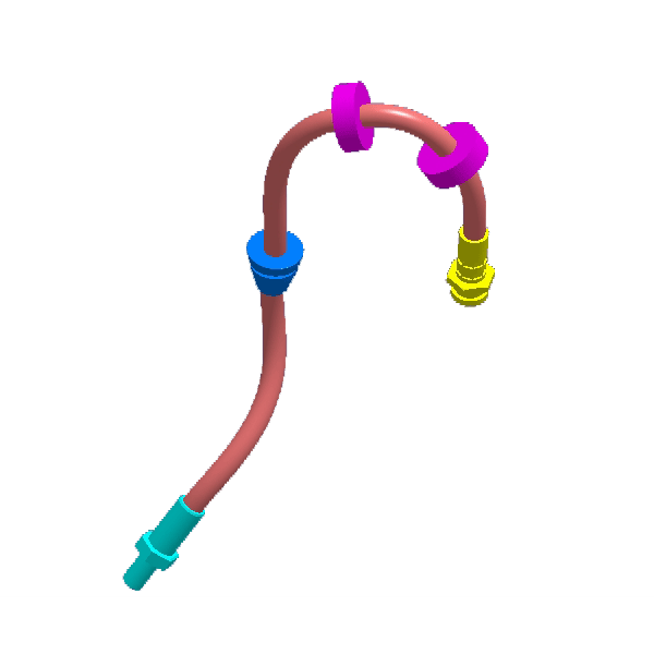 T15-3506010 شيلنگ ترمز چرخ جلو X55, X55 PRO,TIGGO 7PRO,TIGGO7 - Image 1